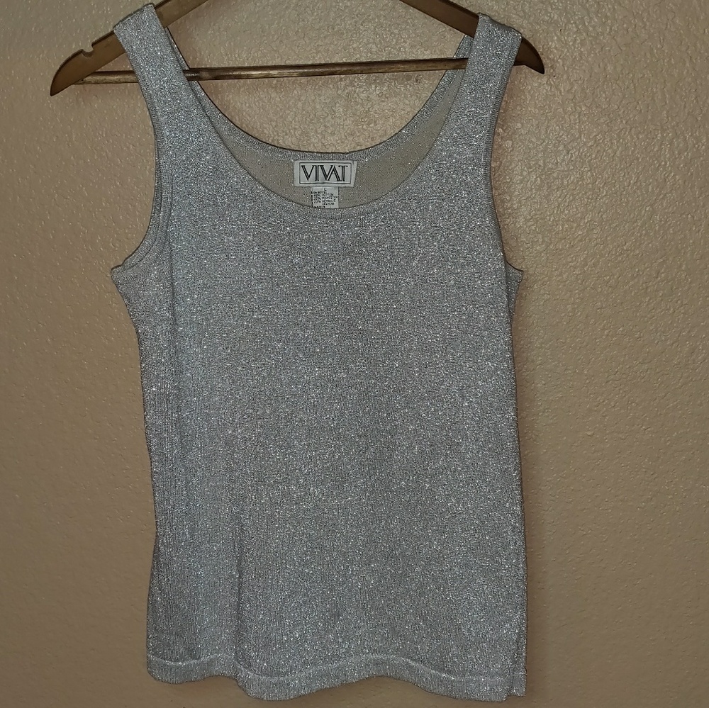 Vivat large  silver shimmery tank